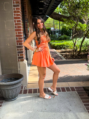 Tangerine Twist Romper