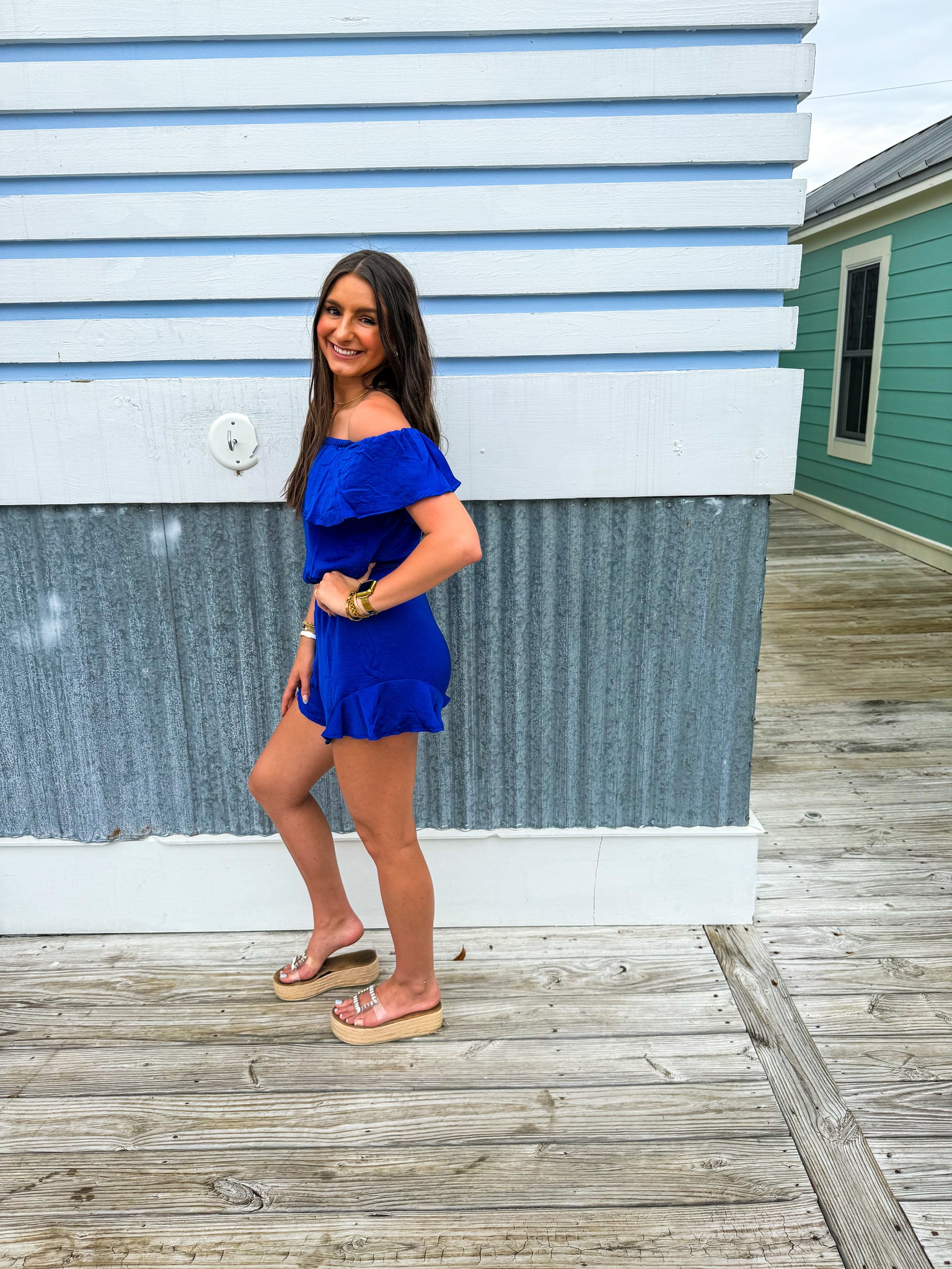 Off the shoulder Romper