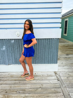 Off the shoulder Romper