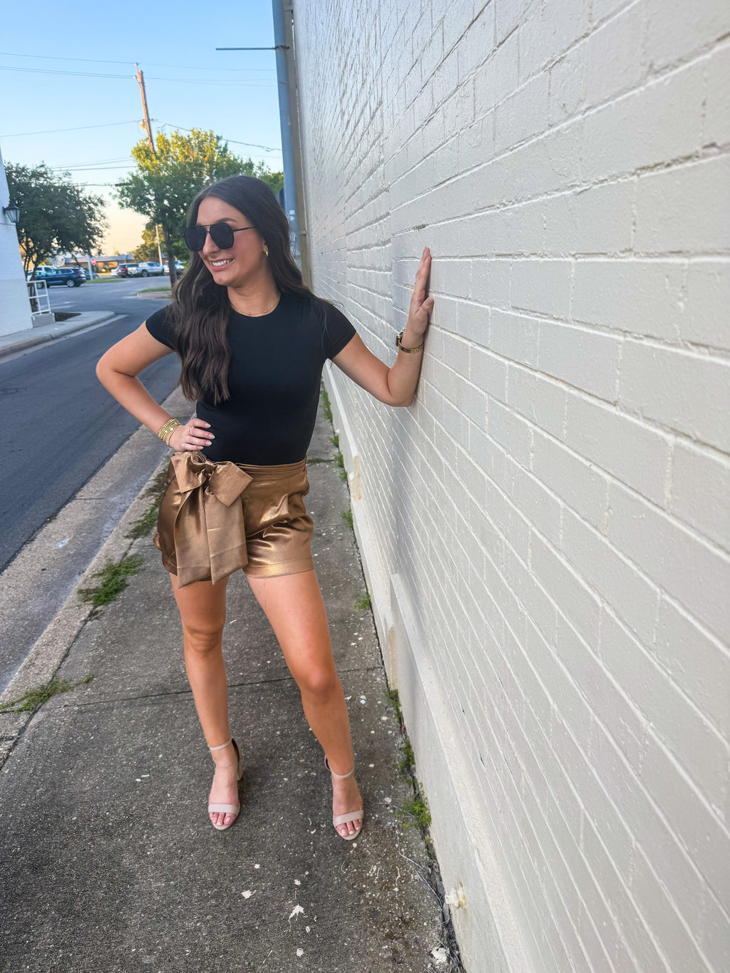 Golden Glimmer Shorts