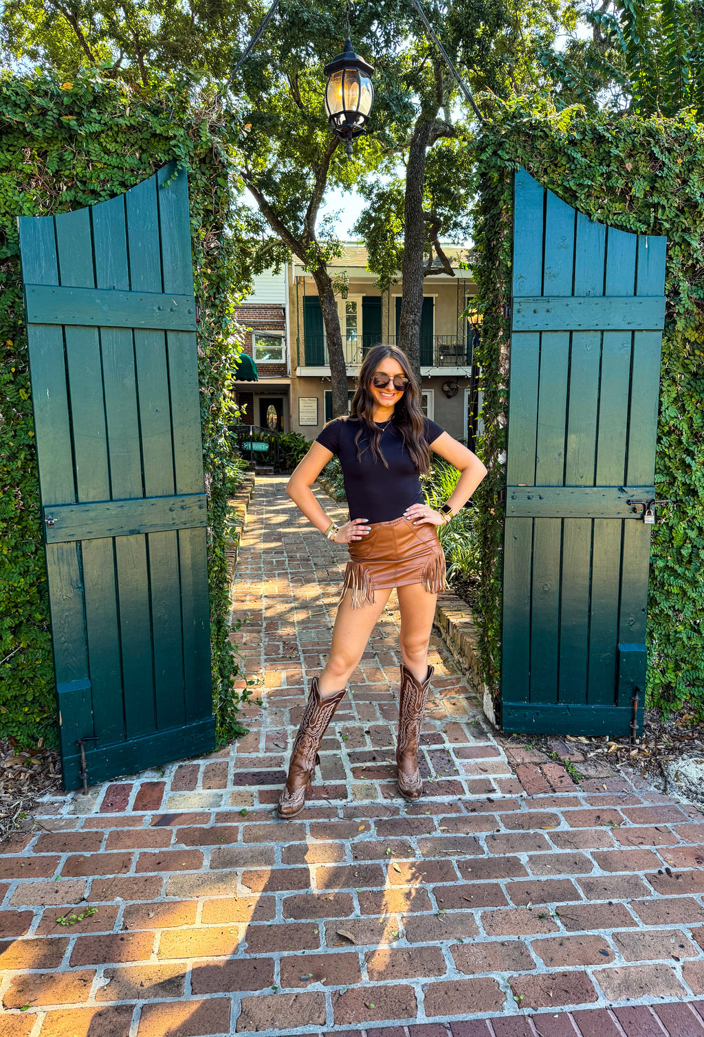 Saddle Chic Skort (Brown)