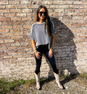 Lavish Ribbed Top
