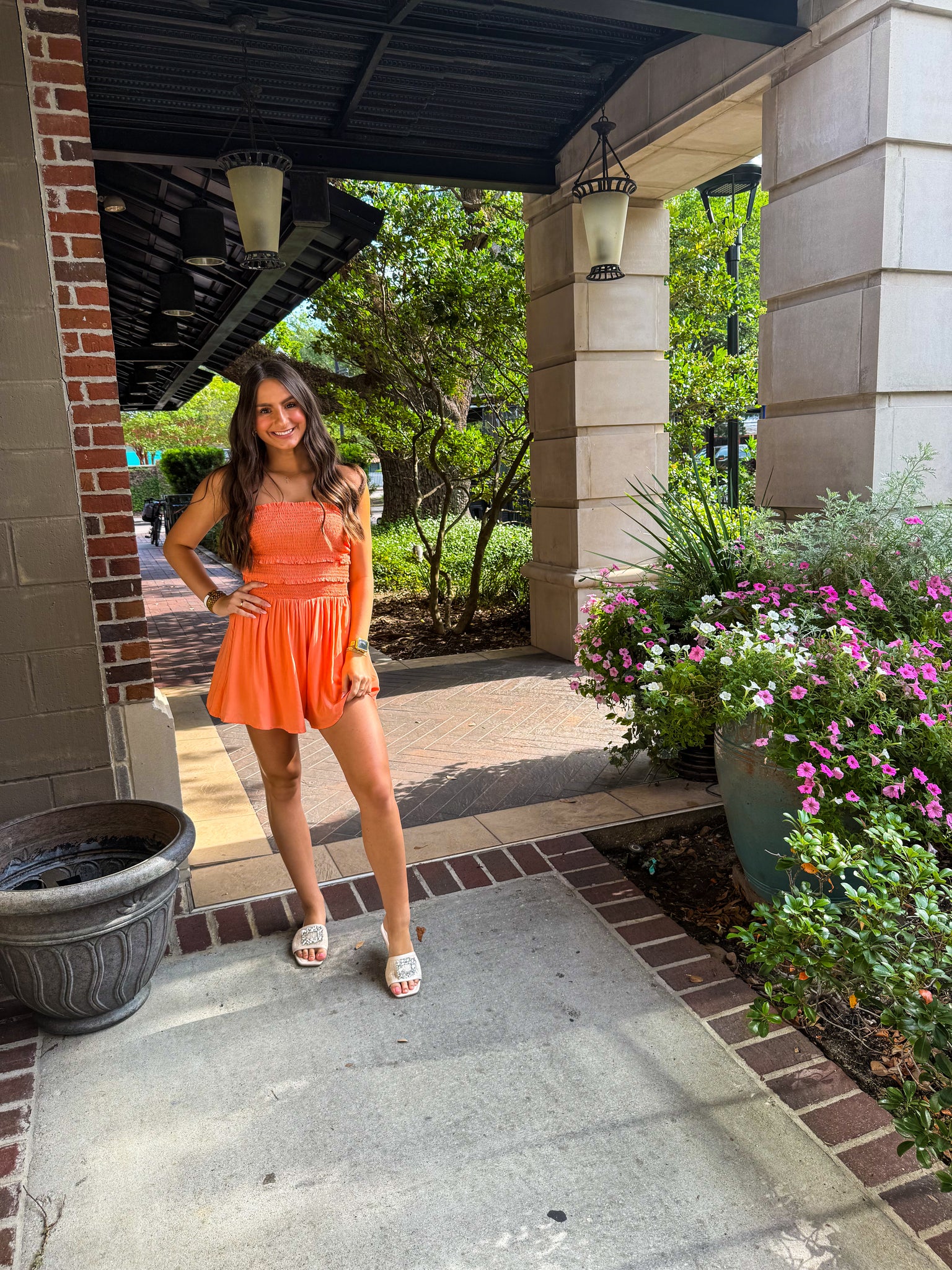 Tangerine Twist Romper