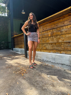 Midnight bloom skirt