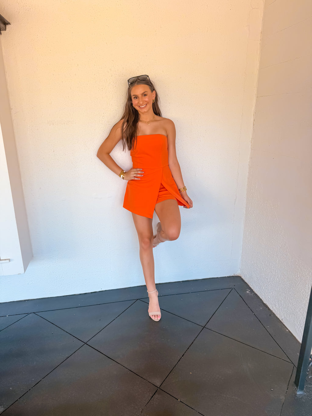Tangerine Twist Romper