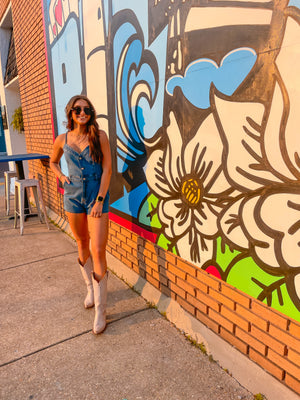 Denim Romper (small left)