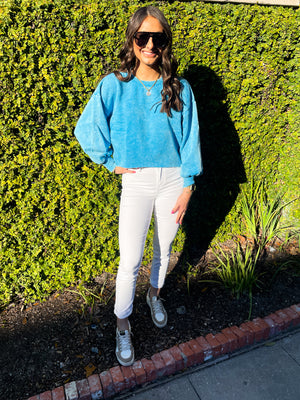 Distressed sweater