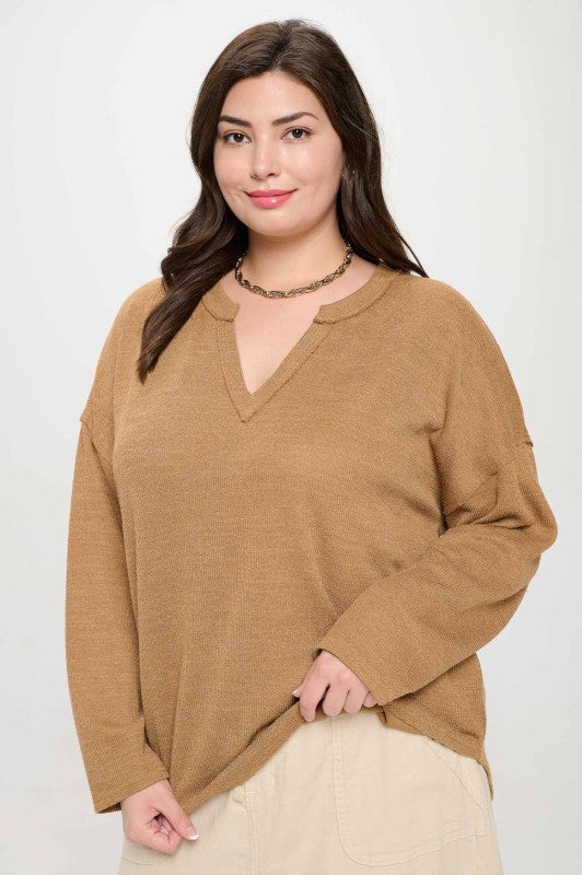 Almond Long Sleeve (Curvy)