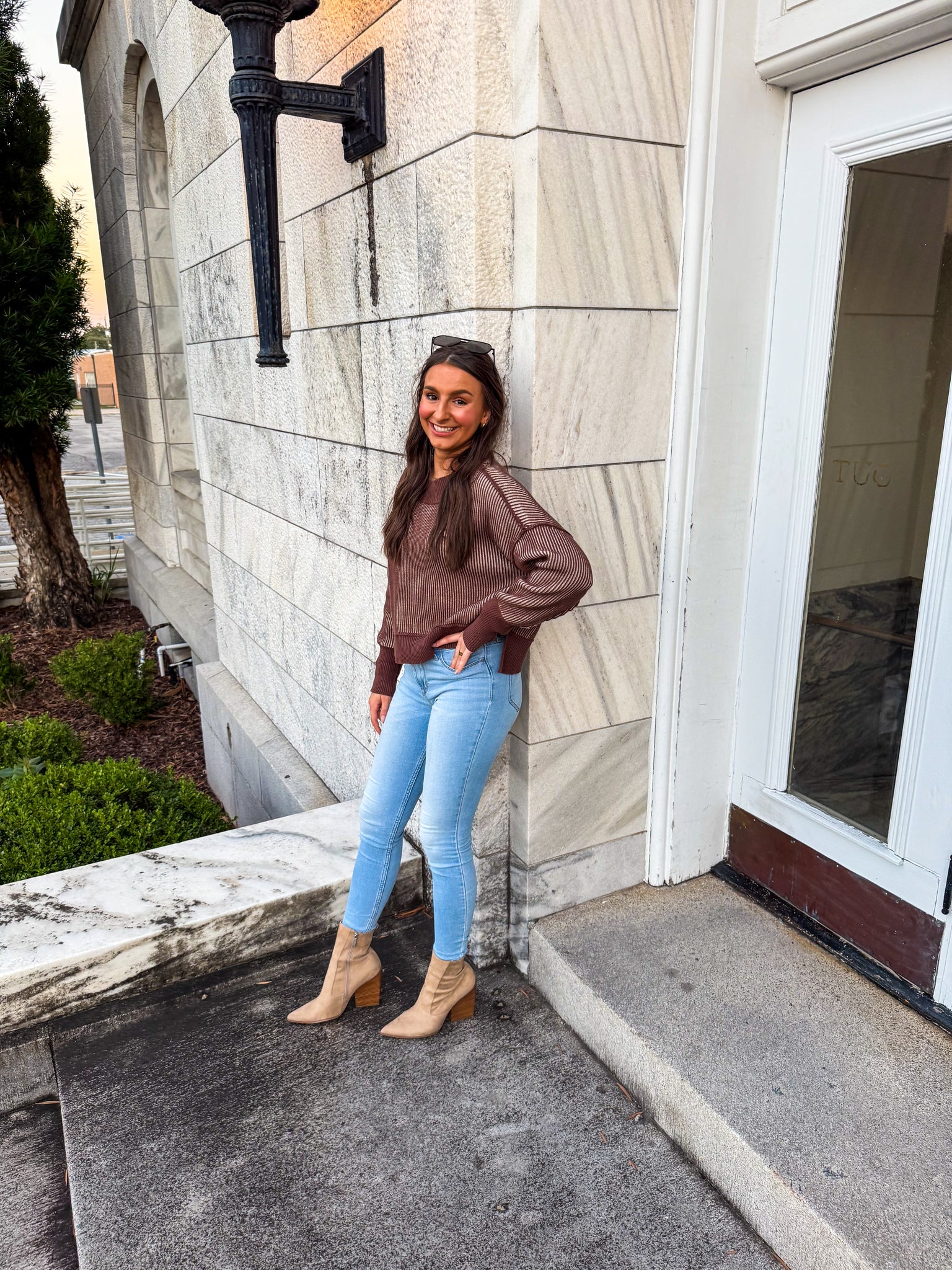 Mocha Ribbed Sweater