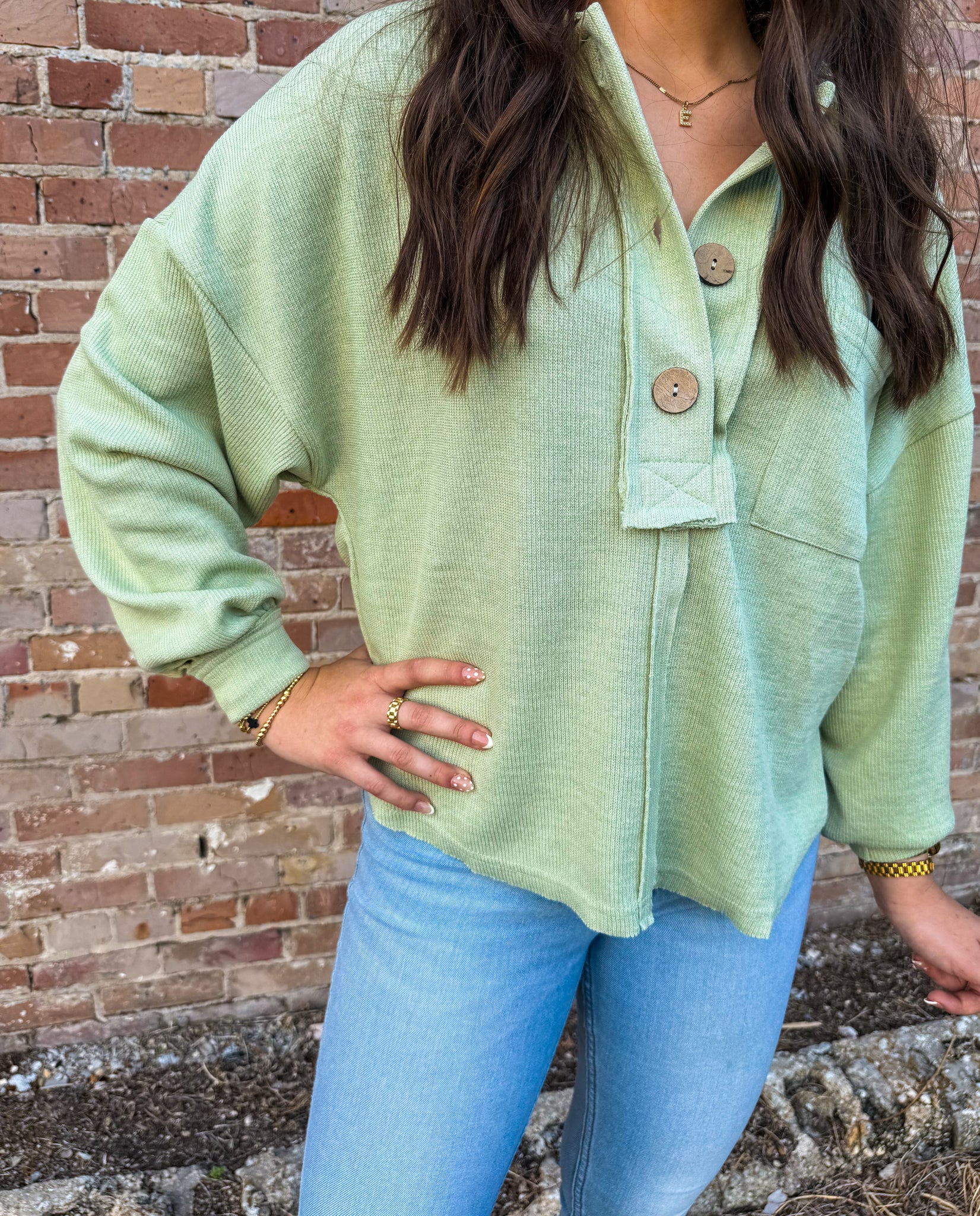 Sage Luxe Long Sleeve