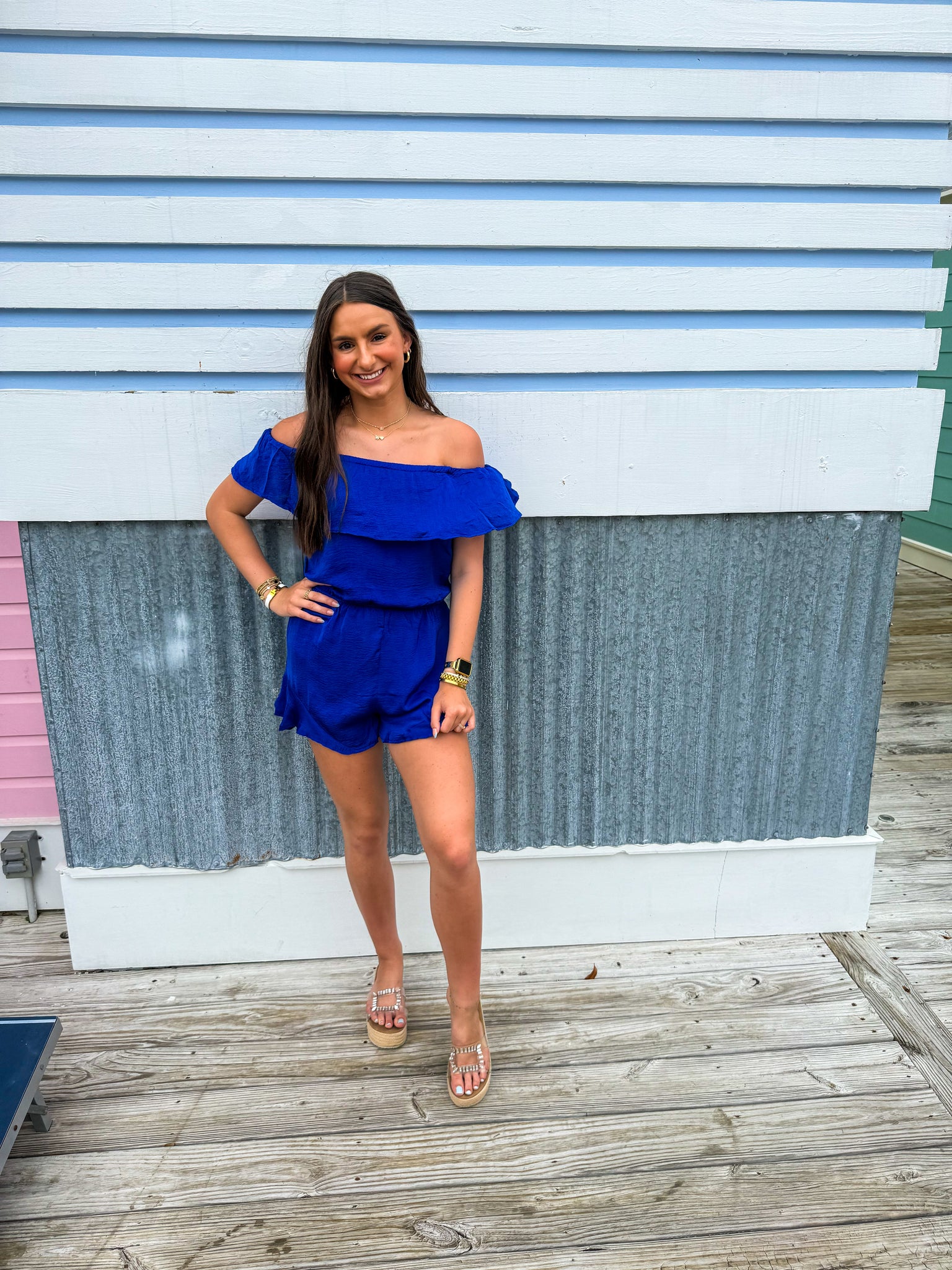 Off the shoulder Romper