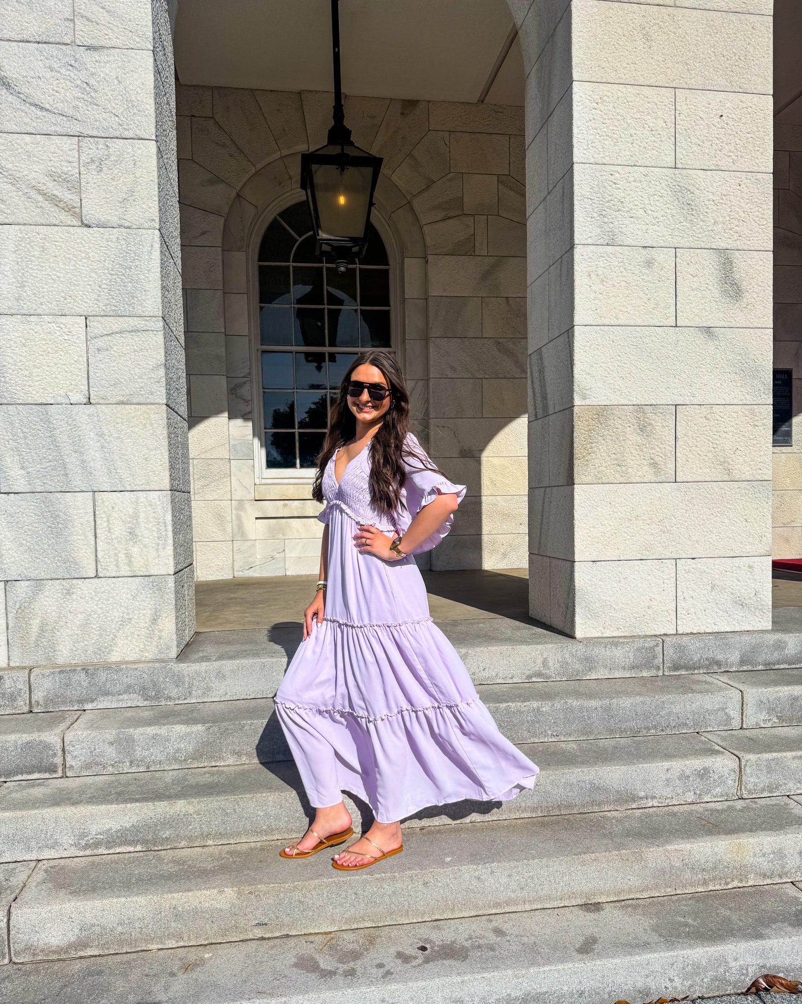 violet dress LONG FLOWY PURPLE DRESS