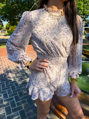 Lavender Bloom Romper