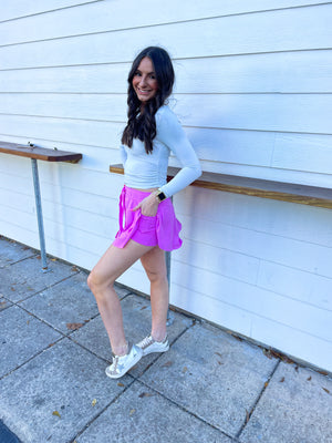 Bright Mauve Skort