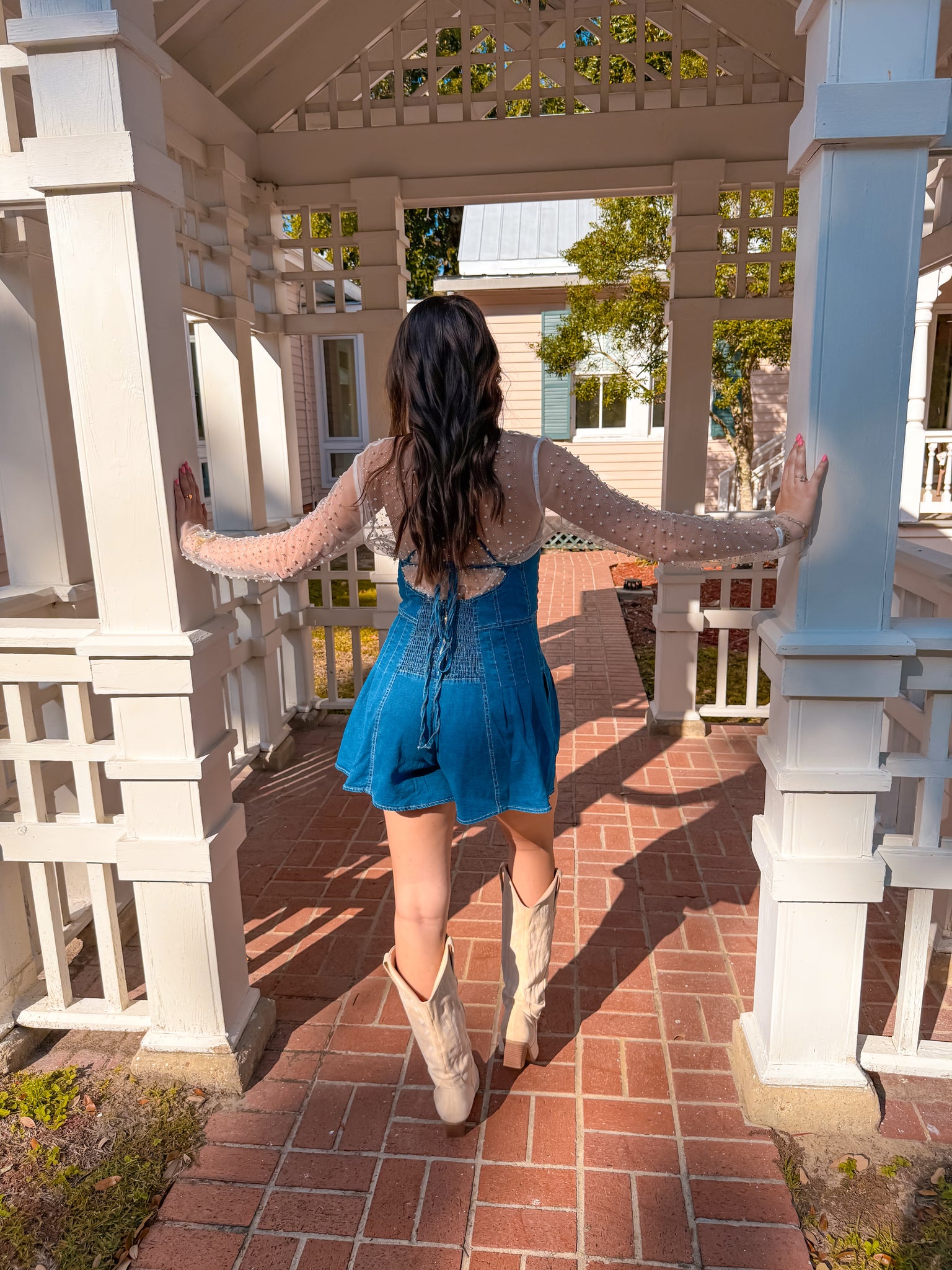 Rodeo Blues Romper
