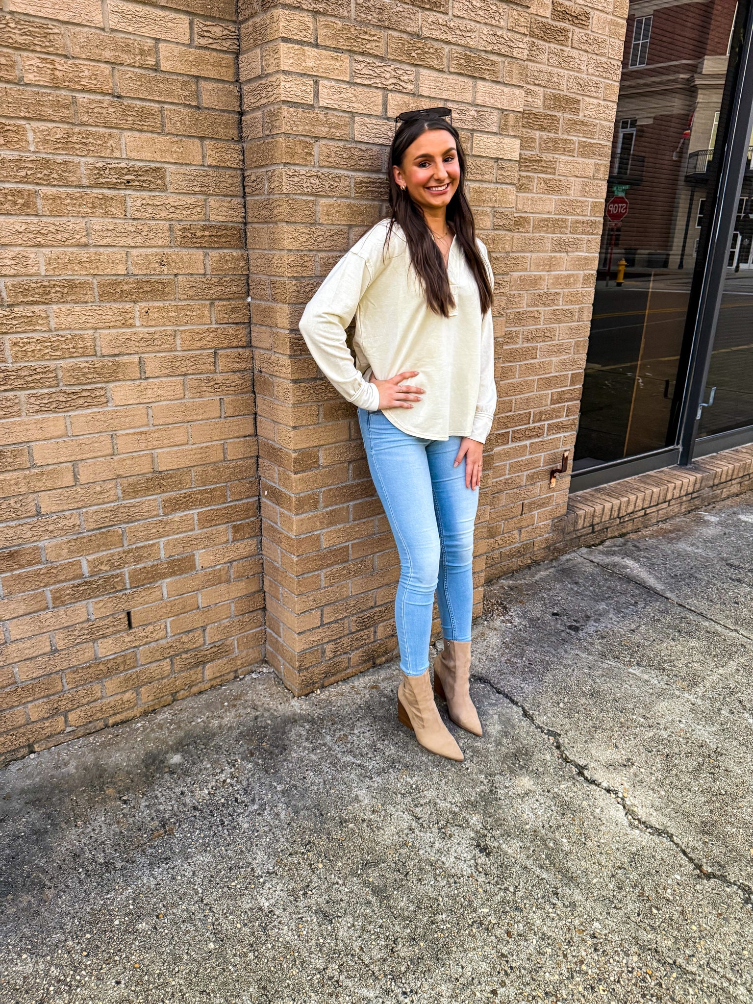 Beige Long Sleeve (Small Left)