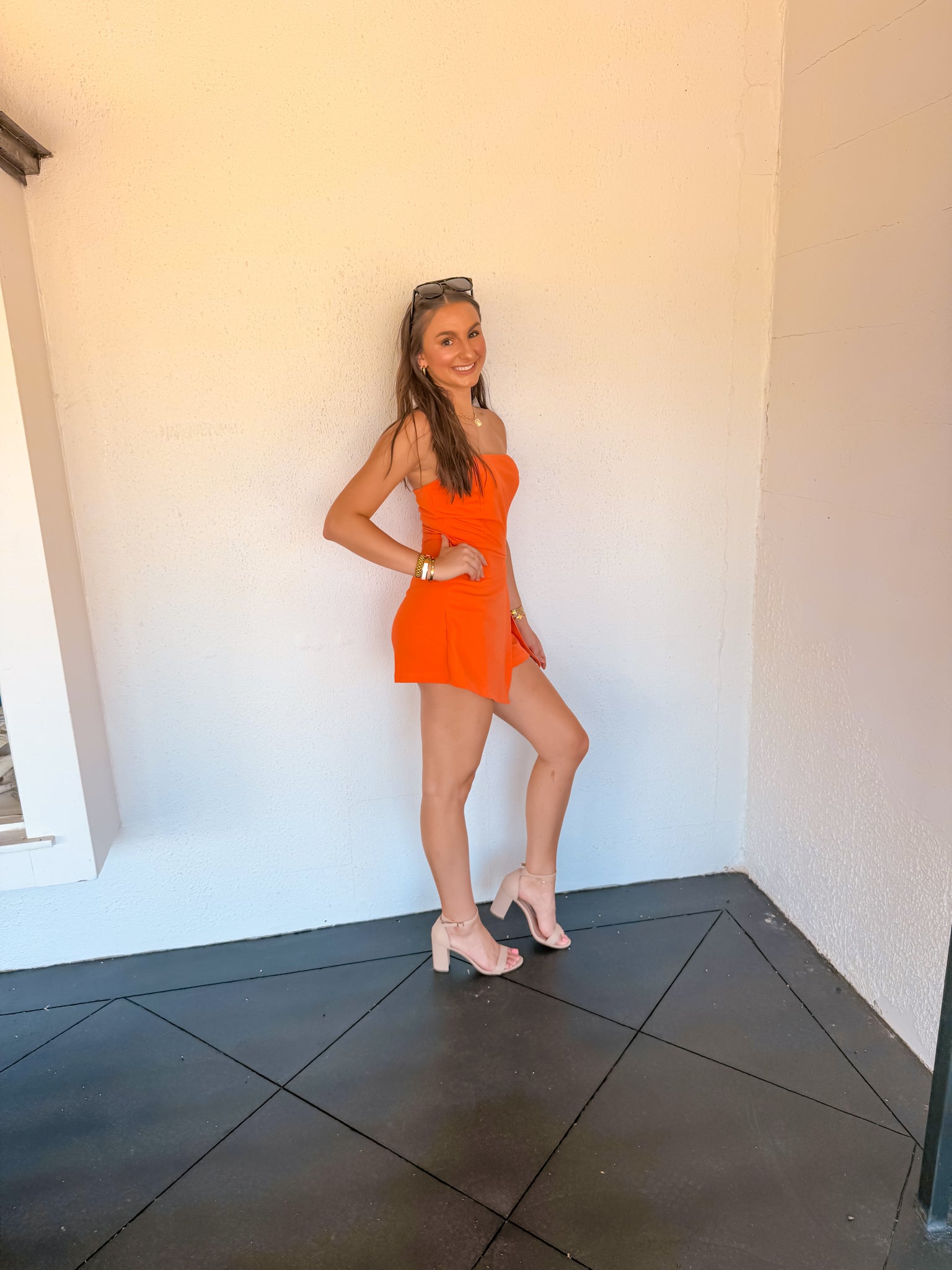 Tangerine Twist Romper