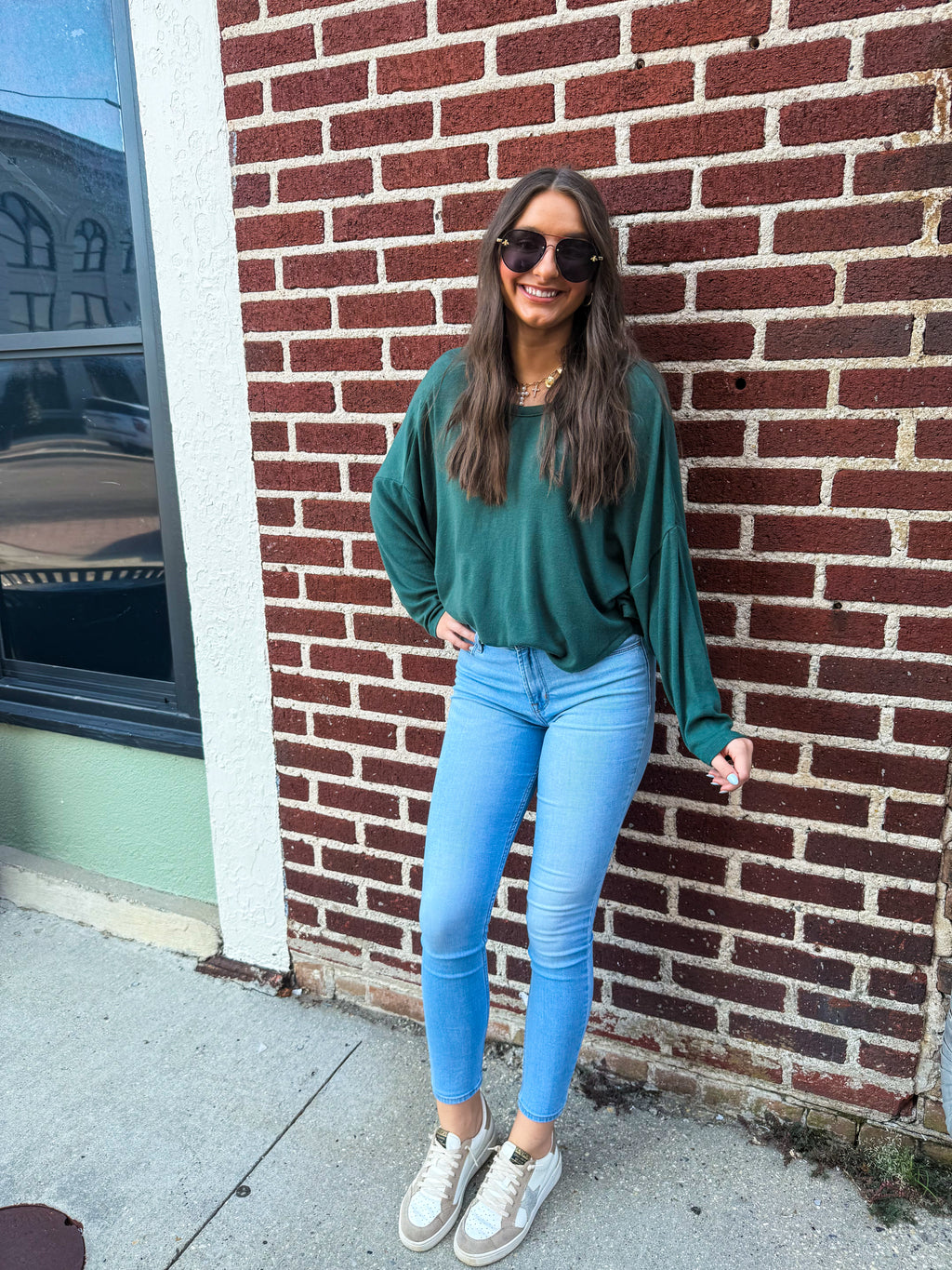 Forest green long sleeve