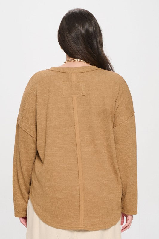 Almond Long Sleeve (Curvy)