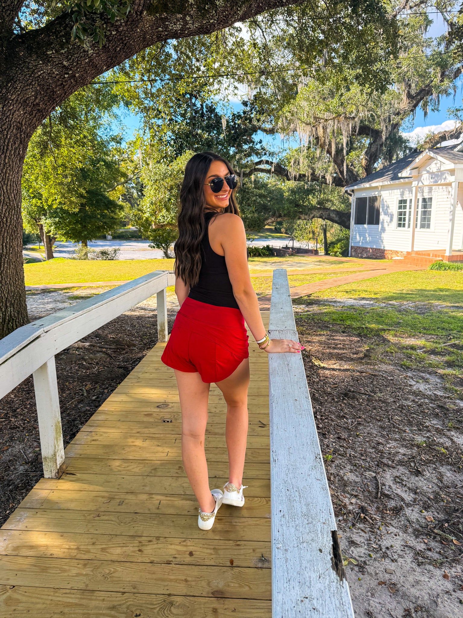 Red Lulu Dupe Shorts