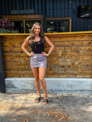 Midnight bloom skirt