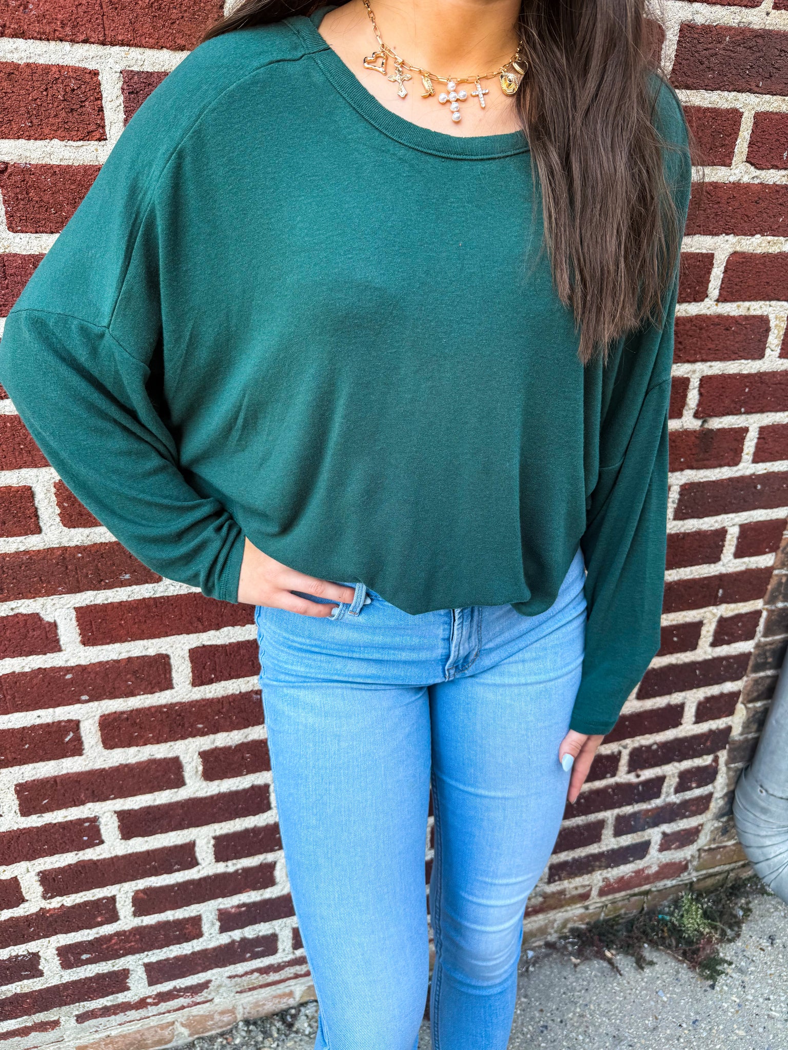Forest green long sleeve
