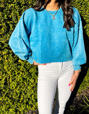 Distressed sweater