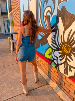 Denim Romper (small left)