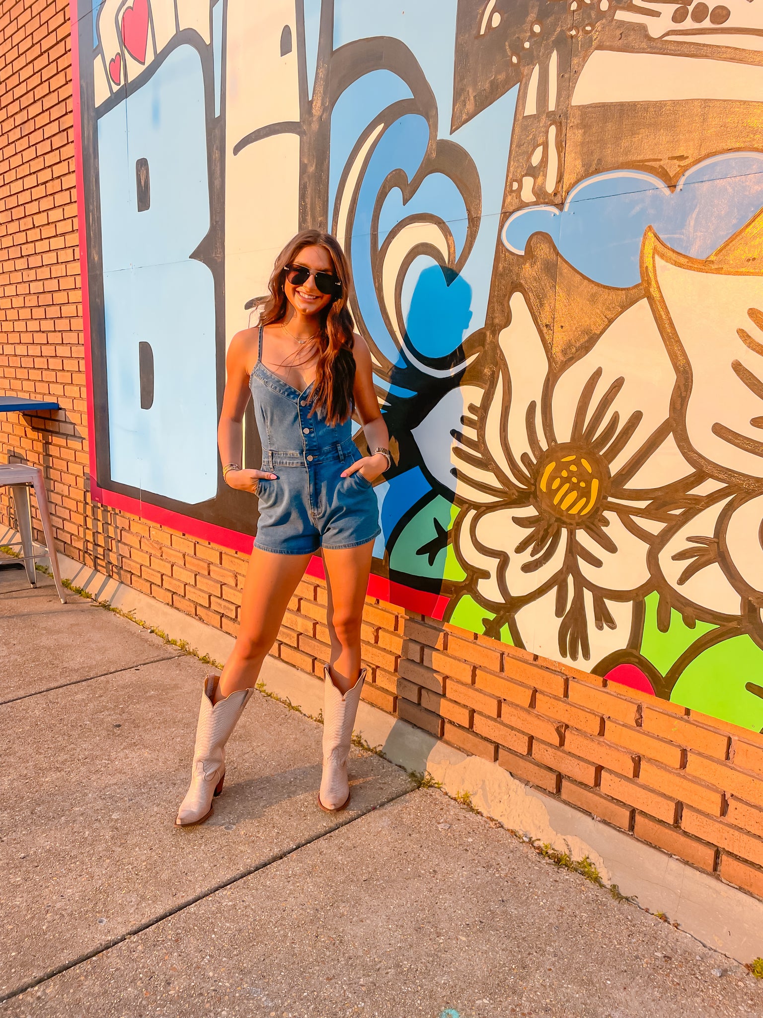 Denim Romper (small left)
