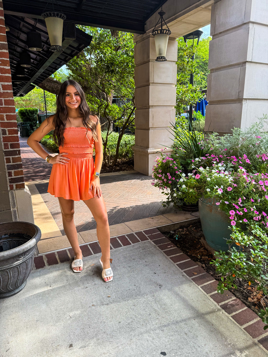 Tangerine Twist Romper