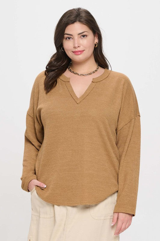 Almond Long Sleeve (Curvy)