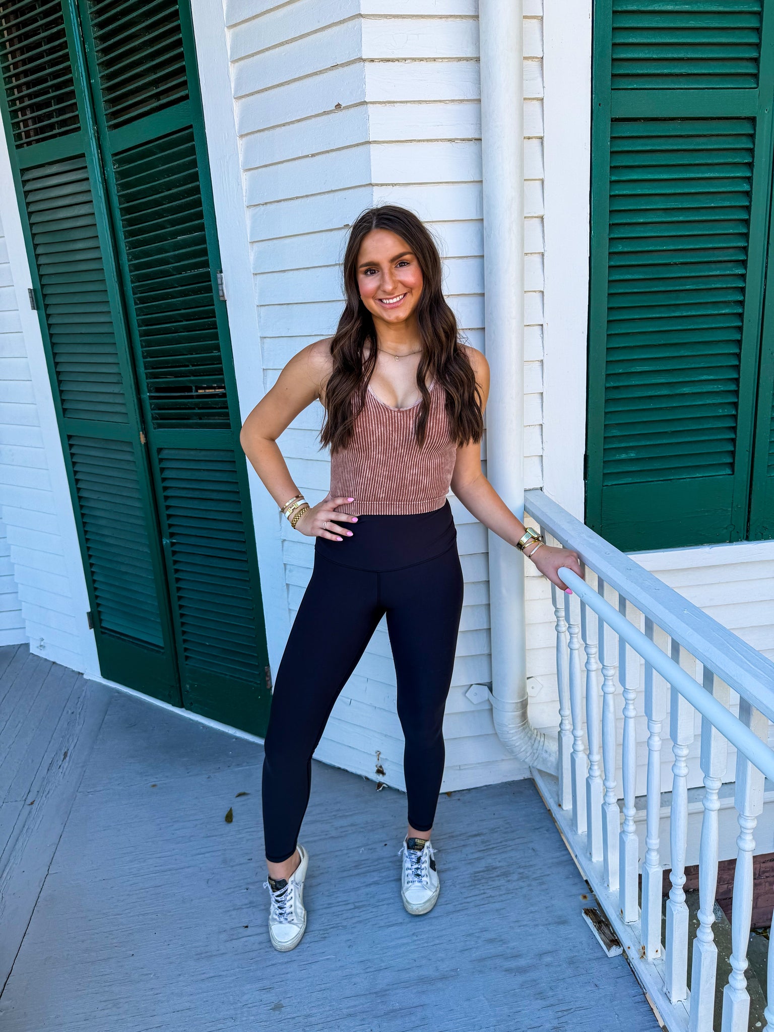 Espresso Ribbed Tank