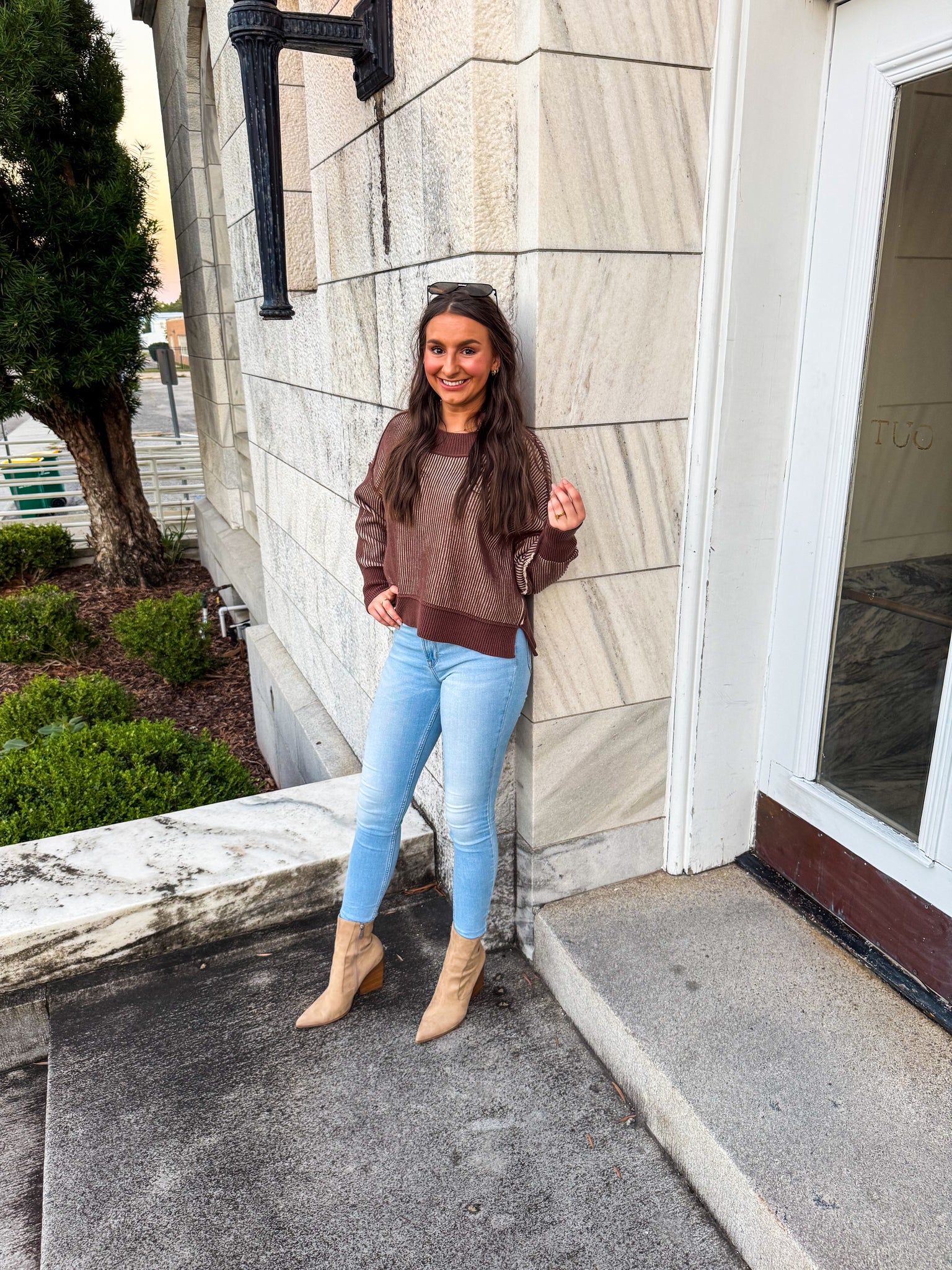 Mocha Ribbed Sweater